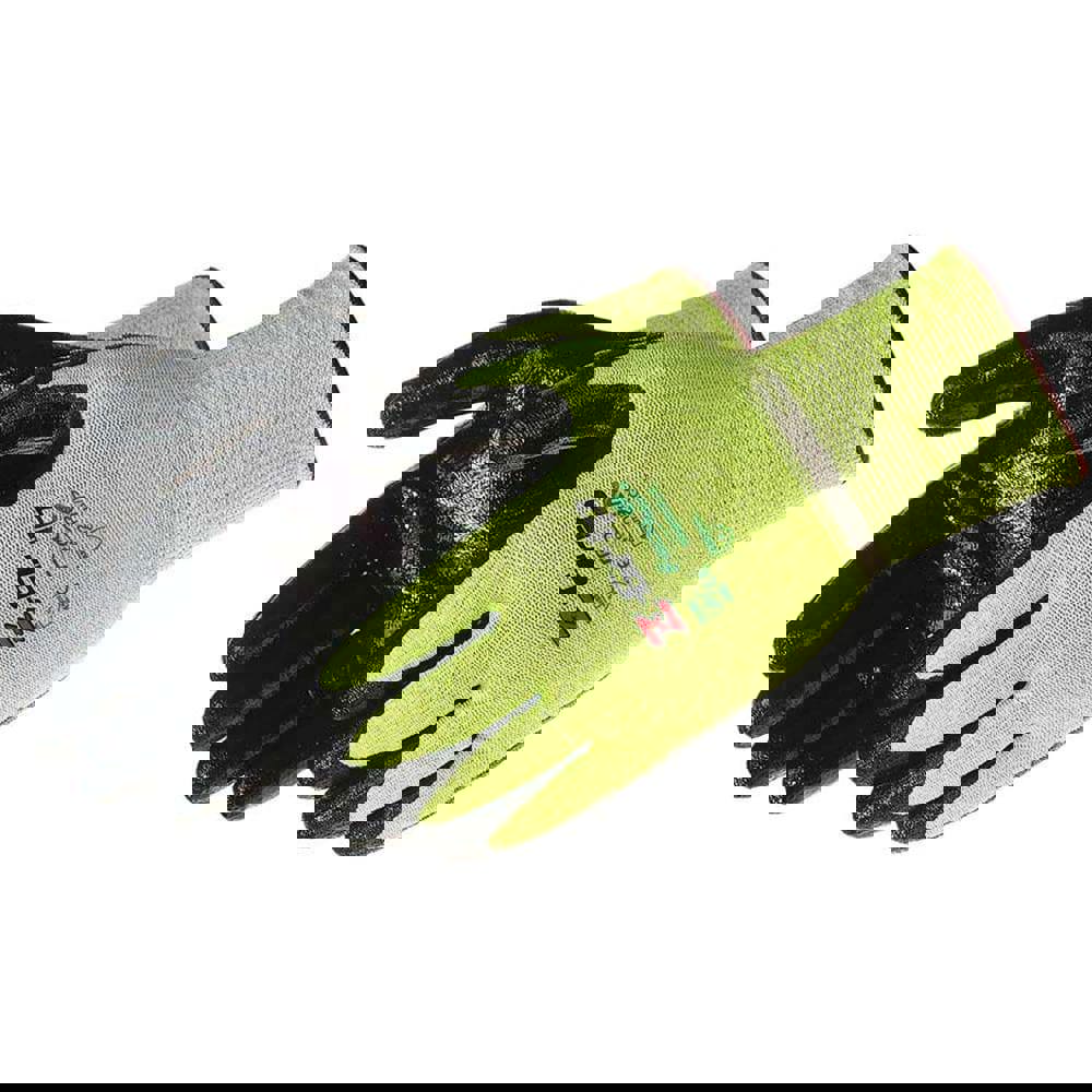 Cut-Resistant Gloves: Size M, ANSI Cut A4, Nitrile